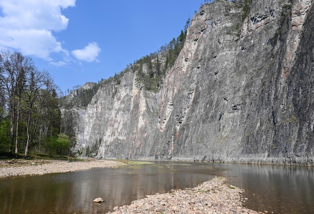 Falaises sur la rivière Zilim