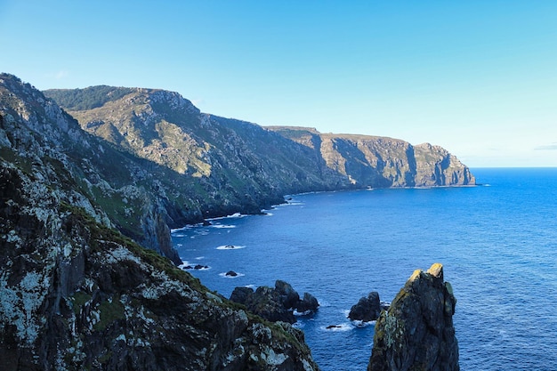 Falaises de Vixia de Herbeira avec plus de 600 mètres de haut Galice Espagne