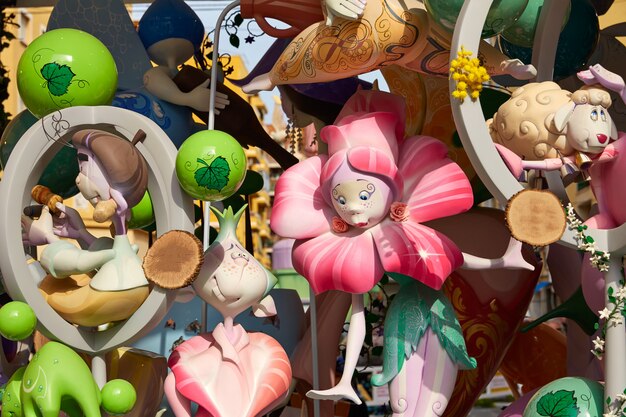 Fallas fest figures populaires