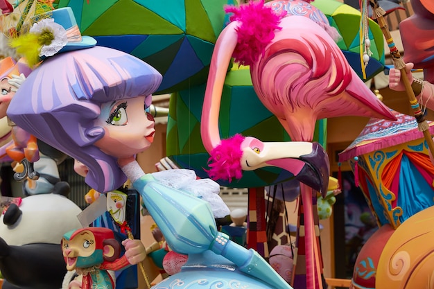 Fallas fest figures populaires