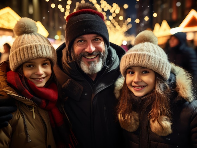 La famille aime fêter la veille de Noël ensemble.