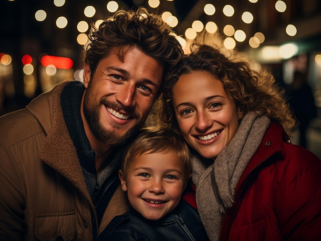 La famille aime fêter la veille de Noël ensemble.