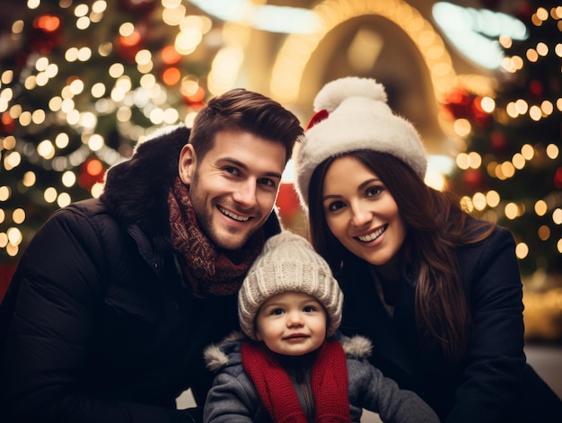 La famille aime fêter la veille de Noël ensemble.