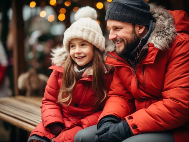 La famille aime fêter la veille de Noël ensemble.