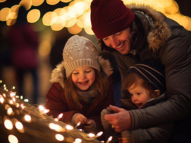 La famille aime fêter la veille de Noël ensemble.