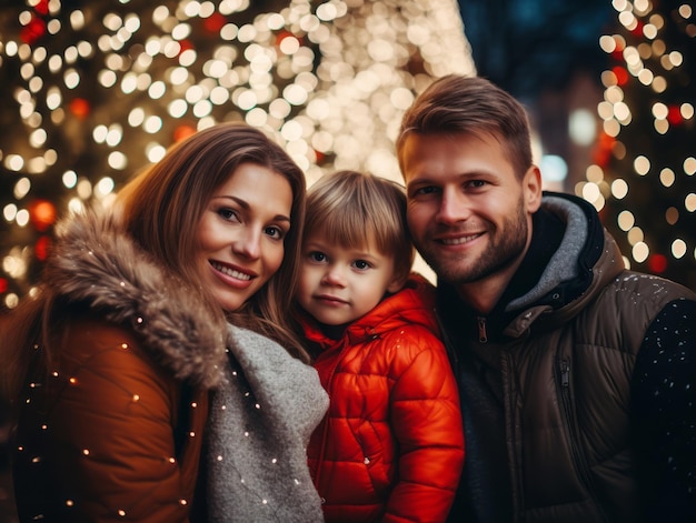 La famille aime fêter la veille de Noël ensemble.