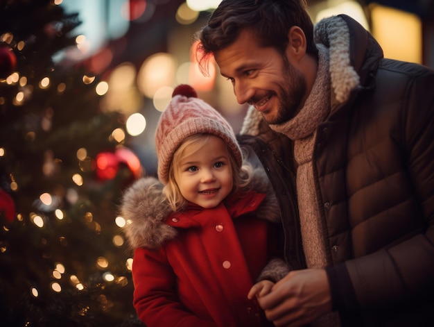 La famille aime fêter la veille de Noël ensemble.