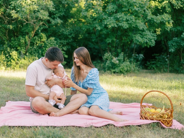 famille dans la nature