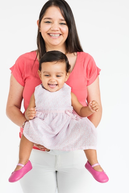 Famille Ensemble Studio Portrait Concept