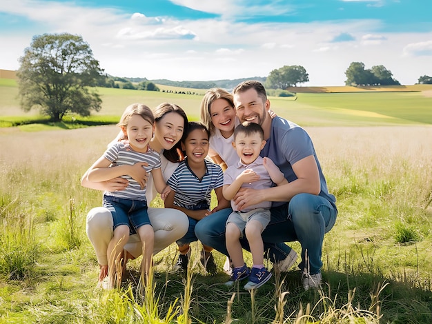 Une famille heureuse