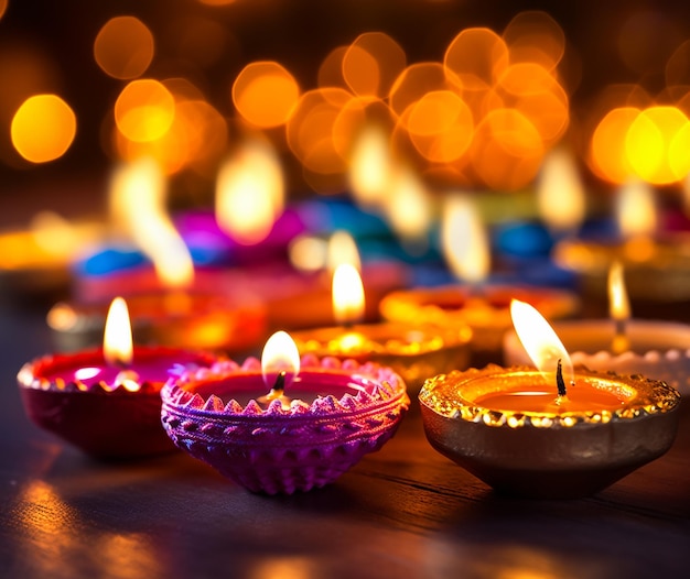 Famille indienne célébrant le festival de Diwali avec des pétards