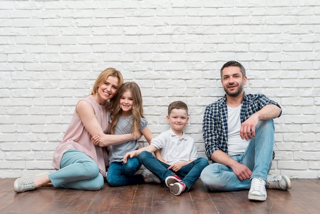 Famille à la maison