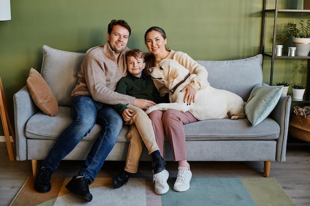 Famille à la maison