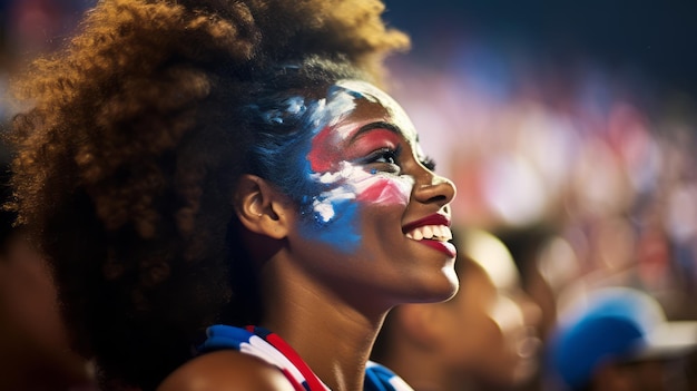 fan de football dans les tribunes