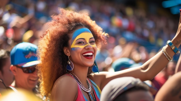 fan de football dans les tribunes