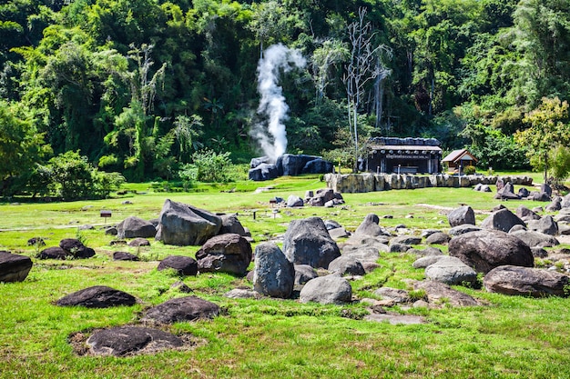 Fang Hot Springs dans la province de Chiang Mai, Thaïlande