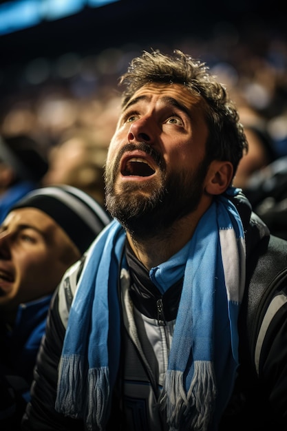 Fans de football argentins tristes