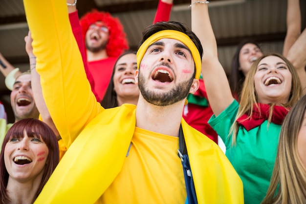 Fans de football au stade