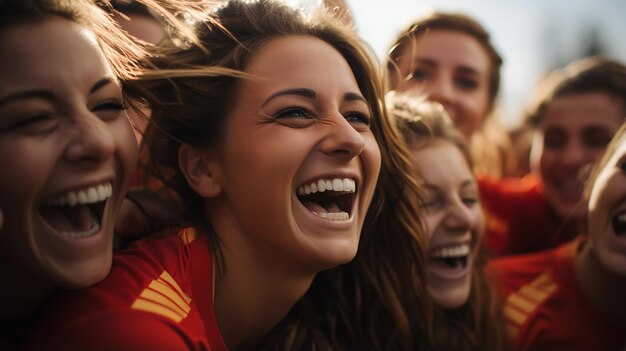 Les fans de football féminines jouent à la Coupe du monde de football féminin professionnel