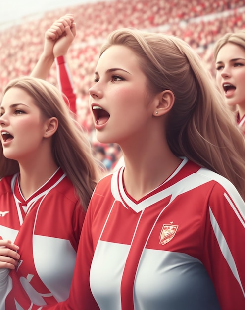 Photo des fans de football prenant part à des rituels avant le match.