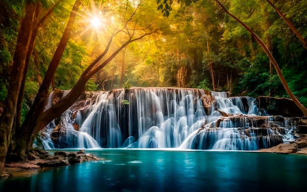 Une fantaisie de chute d'eau