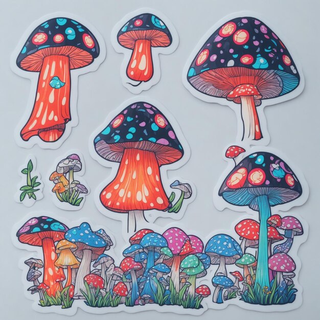 La fantaisie de la forêt des champignons est une illustration gratuite.