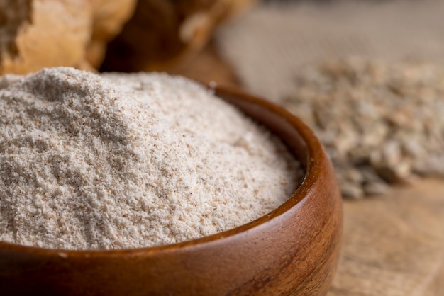 Farine de blé au son pour la cuisson du pain farine biologique non raffinée au son de grain de blé