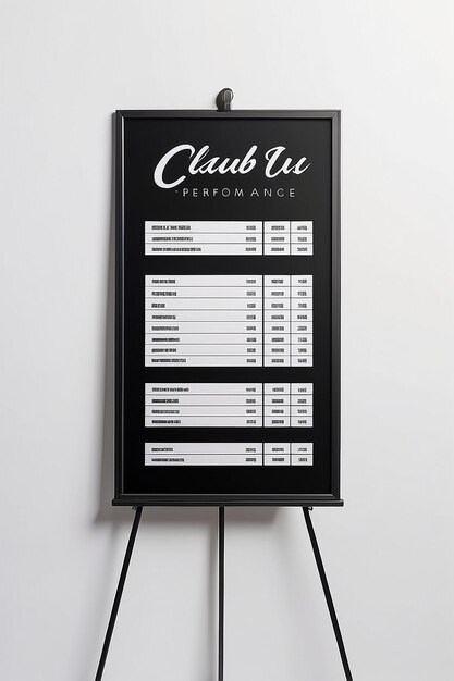 Photo farmtotable restaurant menu saisonnier signage mockup avec un espace blanc vide pour placer votre conception