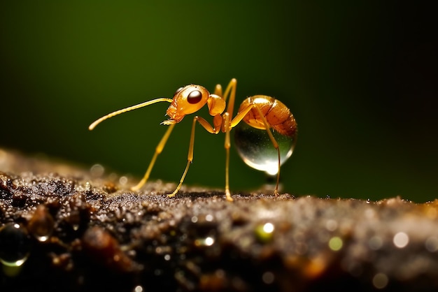 Une fascinante eau potable pour les fourmis Créée avec des outils d'IA génératifs