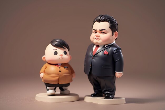 Fat Boy Cartoon Character Styling Anime Style Fat Wallpaper Background Model Character Rendering