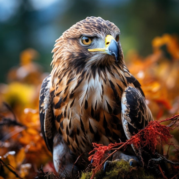 Le faucon dans son habitat naturel Photographie de la faune artificielle générative