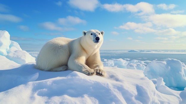 Photo la faune et la flore de l'arctique