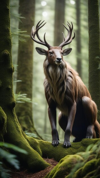 Faune mythique dans la forêt