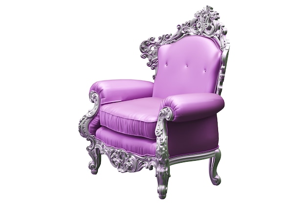 Photo fauteuil baroque avec grèves d'ouvriers tpink