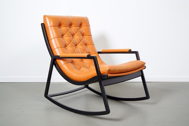 Photo fauteuil à bascule en métal moderniste