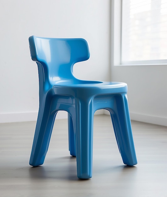 fauteuil bleu pour bébé dans la chambre des enfants