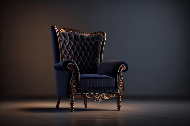 fauteuil classique dans la chambre