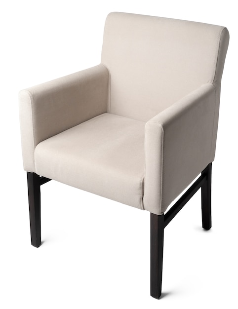 Fauteuil classique moderne isolé sur blanc