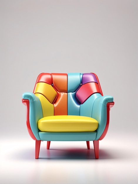 Un fauteuil coloré