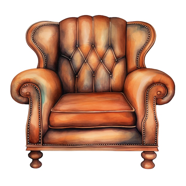 Fauteuil en cuir luxueux