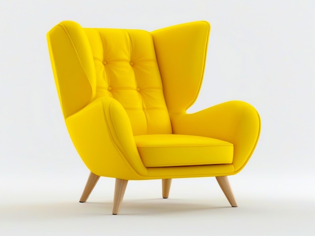 Fauteuil isolé sur le fond