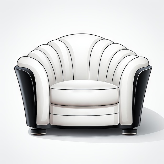 Fauteuil isolé isométrique