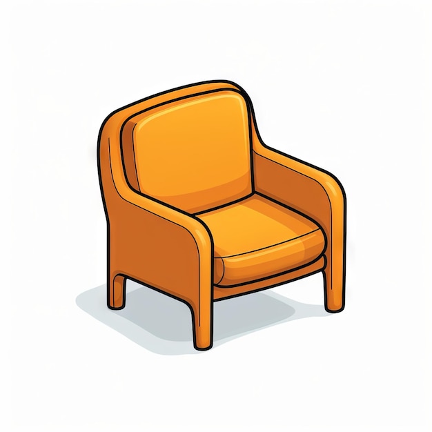 Fauteuil isolé isométrique