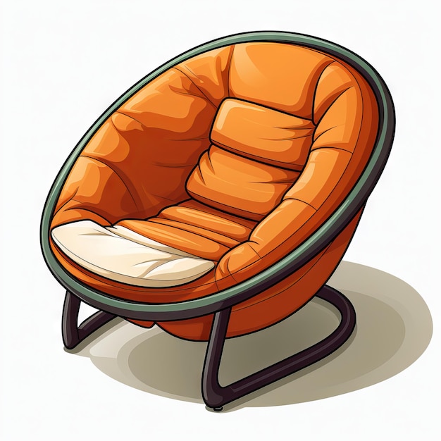 Fauteuil isolé isométrique