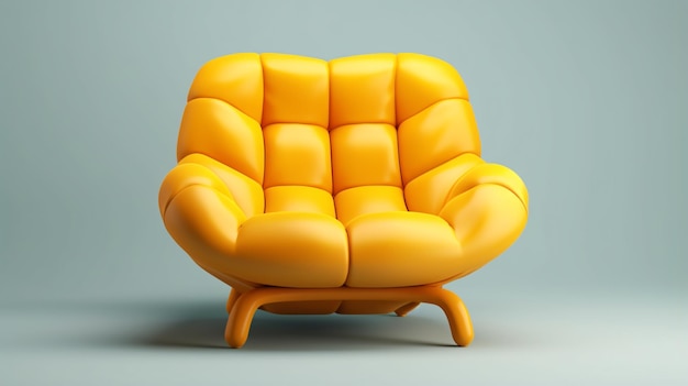 Un fauteuil jaune