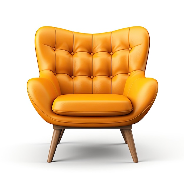 Fauteuil moderne isolé Illustration AI GenerativexA