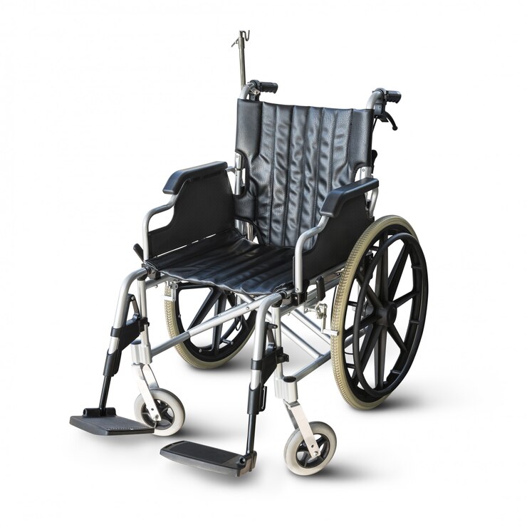Photo fauteuil roulant isolé sur blanc