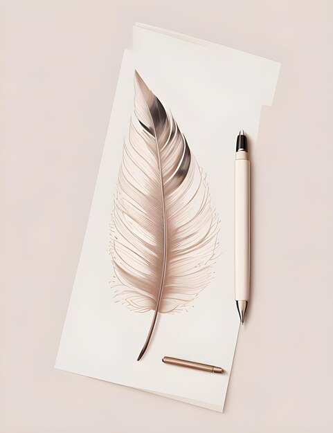 Photo feather pen