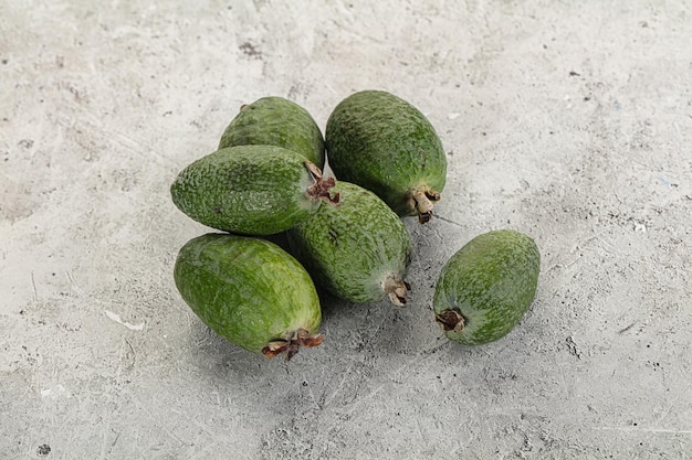 Photo feijoa exotique mûr et sucré