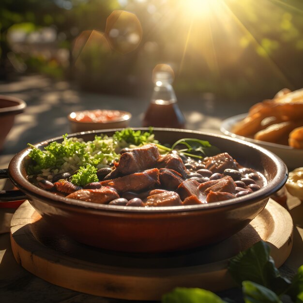 Feijoada Al Fresco se réjouissant au Brésil